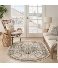 Nourison Concerto Ivory Grey CNC05 6 ft. X 9 ft. Oval Rug