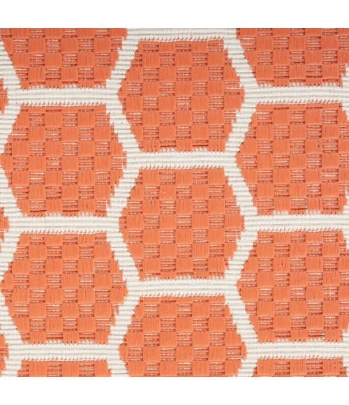 Nourison Twist Reversible Coral TWS01 5 ft. X 7 ft. Rect. Rug