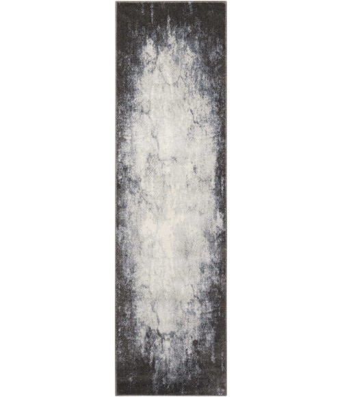 Nourison MAXELL Area Rug Nourison Maxell Runner Area Rug MAE01-Ivory/Grey