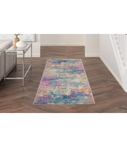 Nourison Passion Ivory Multicolor PSN36 2 ft. 2 in. X 12 ft. Rectangle Rug