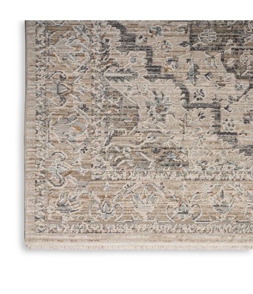 Nourison Nyle Ivory Taupe Rug NYE04 2 ft. 6 in. X 4 ft. 6 in. Rect. - Rugs Town Nourison Nyle Ivory Taupe NYE04 2 ft. 6 in. X 4 ft. 6 in. Rect. Rug