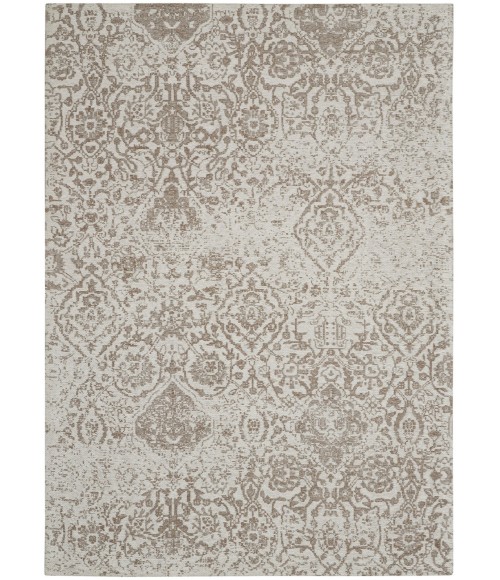 Nourison Damask White DAS06 3 ft. 6 in. x 5 ft. 6 in. Rect. Rug