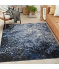 Passion Area Rug Nourison Passion Area Rug PSN10 L.Blue/Blk 5'3" x 7'3"