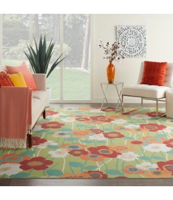 Nourison Wav01/Sun & Shade - Snd27 Seaglass Area Rug 10 ft. X 13 ft. Rectangle