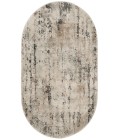 Nourison Concerto Beige Grey CNC01 3 ft. X 5 ft. Oval Rug