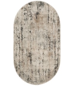 Nourison Concerto Beige Grey CNC01 3 ft. X 5 ft. Oval Rug