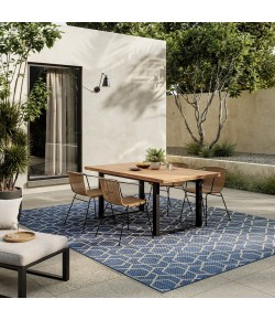 Nourison Horizon Indoor/Outdoor Denim HOZ01 8 ft. X 10 ft. Rect. Rug