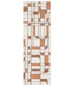 Nourison Nordic Ivory Rust NRC17 2 ft. X 6 ft. Rect. Rug