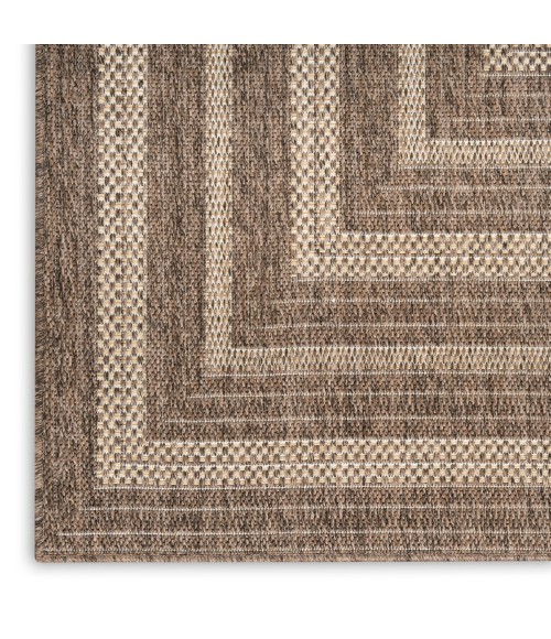 Nourison Tulum Brown TLM04 2 ft. 2 in. X 10 ft. Rect. Rug