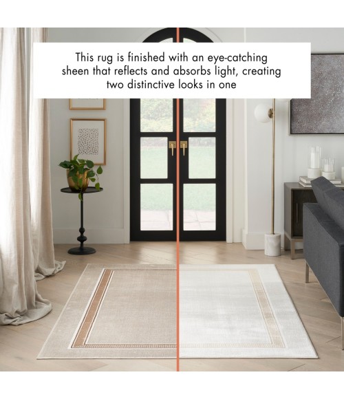 Nourison Glam Ivory Cream Rug GLM08 9 ft. X 12 ft. Rect. - Rugs Town Nourison Glam Ivory Cream GLM08 9 ft. X 12 ft. Rect. Rug