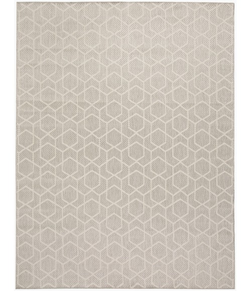Nourison Horizon Indoor/Outdoor Grey HOZ01 8 ft. X 10 ft. Rect. Rug
