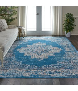 Nourison Grafix - Grf14 Blue Area Rug 7 ft. X 10 ft. Rectangle