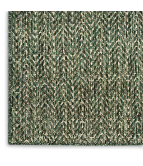 Nourison Horizon Indoor/Outdoor Green HOZ02 3 ft. X 5 ft. Rect. Rug