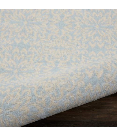 Nourison Jubilant Area Rug JUB06-Ivory/Light Blue