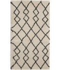 Nourison Geometric Shag Ivory/Charcoal GOS01 2 ft. 2 in. X 3 ft. 9 in. Rect. Rug