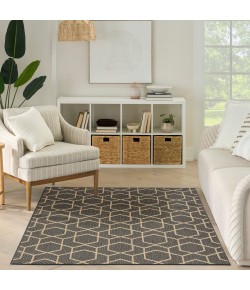 Nourison Horizon Indoor/Outdoor Charcoal HOZ01 5 ft. X 7 ft. Rect. Rug