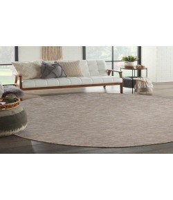 Nourison Practical Solutions Grey Mocha PSL01 8 ft. Round Rug