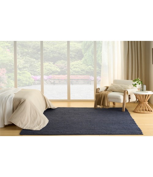 Nourison Natural Jute Navy NJT01 4 ft. X 6 ft. Rectangle Rug