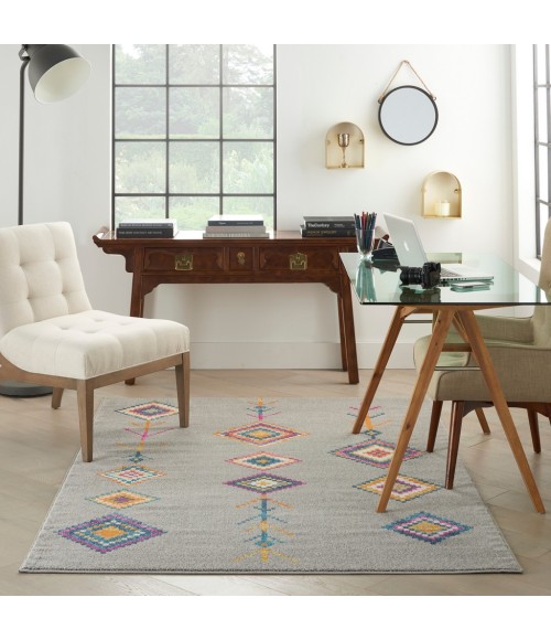 Nourison Passion Area Rug PSN46-Grey/Multi
