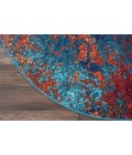 Nourison CELESTIAL Area Rug Nourison Celestial Round Area Rug CES08-Atlantic
