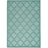 Nourison Easy Care - Nes01 Aqua Teal Area Rug 5 ft. X 7 ft. Rectangle