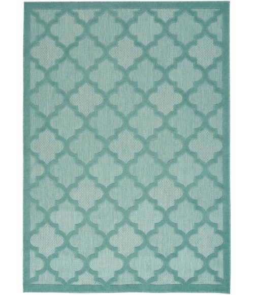 Nourison Easy Care Area Rug NES01 Aqua/Teal