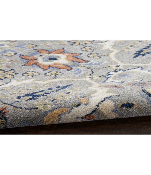 Nourison Allur Grey ALR03 6 ft. X 9 ft. Rectangle Rug