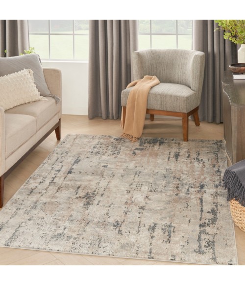 Nourison Concerto Beige Grey CNC01 3 ft. 9 in. X 5 ft. 9 in. Rect. Rug