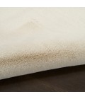 Nourison Soft Plush Rabbit Fur Beige SFF01 5 ft. X 7 ft. Rect. Rug