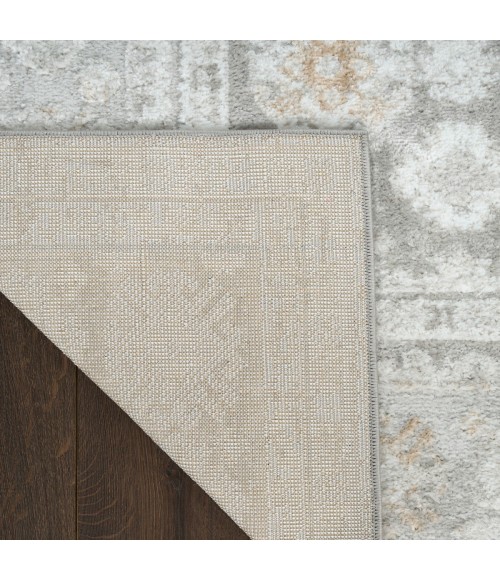 Nourison Dekor Grey DEK02 5 ft. 3 in. X 7 ft. Rect. Rug