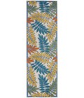 Nourison Aloha Area Rug ALH18 Ivory/Multi 2'3" x 8'