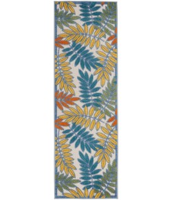 Nourison Aloha - Alh18 Ivory Multicolor Area Rug 2 ft. 3 in. X 8 ft. Runner