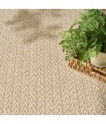 Nourison Tulum Cream TLM02 8 ft. X Round Rug
