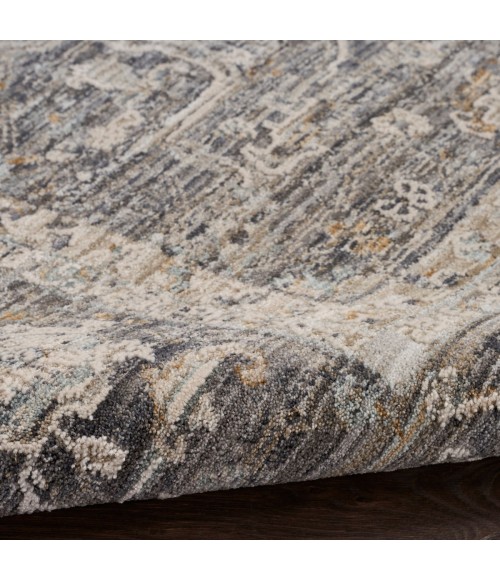 Nourison Nyle Slate Multicolor Rug NYE03 5 ft. 3 in. X 7 ft. 10 in. Rect. - Rugs Town Nourison Nyle Slate Multicolor NYE03 5 ft. 3 in. X 7 ft. 10 in. Rect. Rug
