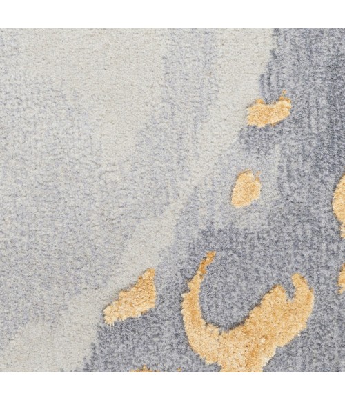 Nourison Prismatic Grey Gold PRS28 12 ft. X 15 ft. Rect. Rug