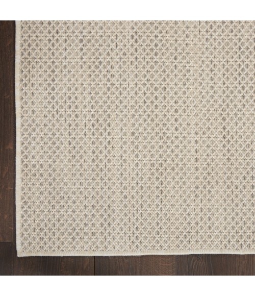 Nourison Courtyard Area Rug COU01-Ivory Silver