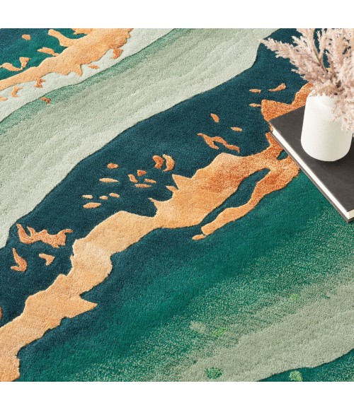 Nourison Prismatic Emerald Rug PRS30 6 ft. X 8 ft. Rect. - Rugs Town Nourison Prismatic Emerald PRS30 6 ft. X 8 ft. Rect. Rug