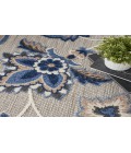 Nourison Aloha Blue Grey ALH31 7’10” Round Rug