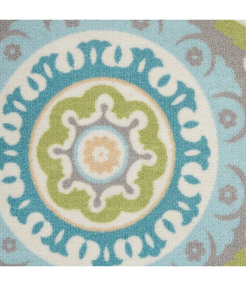 Nourison SUN N' SHADE Area Rug Waverly Sun N' Shade Area Rug SND16-Jade