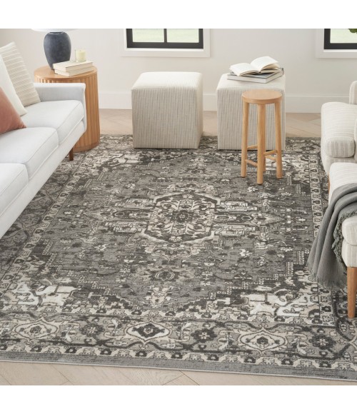 Nourison Quarry Grey QUA05 4 ft. X 6 ft. Rect. Rug
