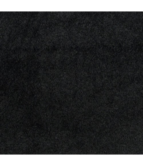 Nourison Soft Plush Rabbit Fur Black SFF01 4 ft. X 6 ft. Rect. Rug