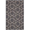 Nourison Horizon Indoor/Outdoor Charcoal HOZ01 3 ft. X 5 ft. Rect. Rug
