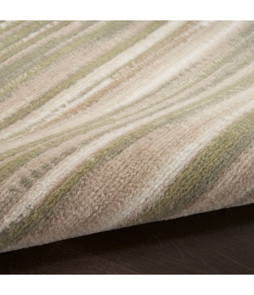 Nourison Jubilant Green Ivory JUB04 5 ft. 3 in. X Round Rug