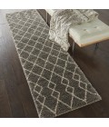 Nourison Geometric Shag Silver GOS01 2 ft. 2 in. X 7 ft. 6 in. Rect. Rug