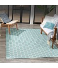 Nourison Reversible Indoor Outdoor Aqua RVB01 5 ft. X 7 ft. Rect. Rug