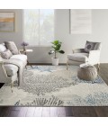 Nourison Pompeii Ivory Grey Blue Rug PMP04 5 ft. 3 in. X Square - Rugs Town Nourison Pompeii Ivory Grey Blue PMP04 5 ft. 3 in. X Square Rug