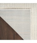 Nourison Cozy Modern Ivory Grey CMD03 2 ft. 2 in. X 10 ft. Rect. Rug
