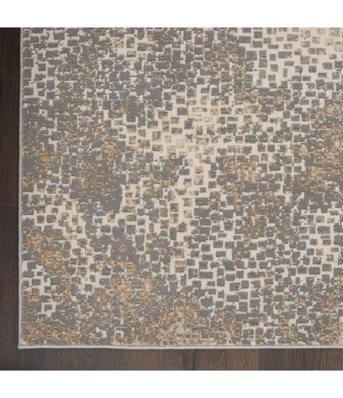 Nourison MA90 UPTOWN Area Rug Michael Amini MA90 Uptown Area Rug UPT02-Beige/Grey