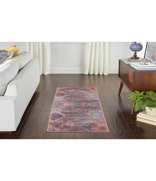 Nicole Curtis Machine Washable Series 1 Multicolor SR106 2 ft. 2 in. X 12 ft. Rectangle Rug