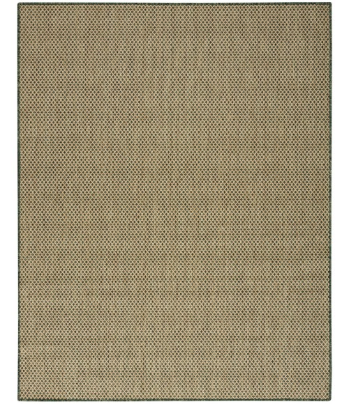Nourison Courtyard Green COU01 9 ft. X 12 ft. Rect. Rug